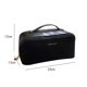 thumbnail image 3 of Bolsas De Maquillaje Bolsa de cosméticos de PU caja de maquillaje multifuncional suave para regalos de vacaciones (negro) Tmvgtek Cuidado Belleza, 3 of 9