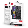 thumbnail image 2 of Funda ZIZO Bolt para SAMSUNG A51 5G Negra con clip y Mica de pantalla, 2 of 8