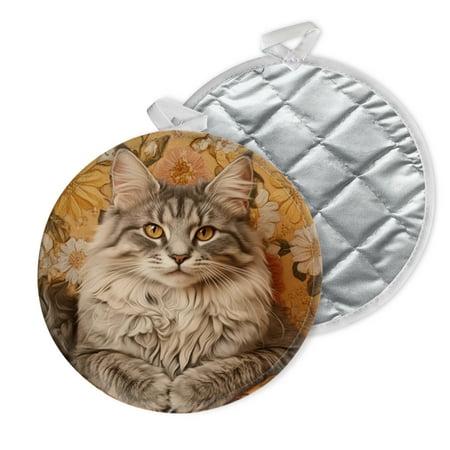 

2 PCS Pot Holders for Kitchen Potholders Sets with Hook for Oven Cooking Baking Embossed Textured Relief