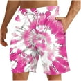 thumbnail image 3 of DDAPJ pyju Men's Hawaiian Shorts Trendy Summer Beach Shorts for Men Elastic Waist Drawstring Shorts with Pockets on Sale Multicolor M, 3 of 8