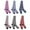 Assortment 97, variant on Women's Soft Plush Cozy Warm Plush Microfiber Fuzzy Knee High Multi-Color Stripe Socks - Assortment 9 - 3 Pair Value Pack