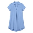 thumbnail image 5 of TRUNZI Beach Cover Ups for Women Short Sleeve V Neck Flowy Loose Fit Lightweight Bathsuit Swimwear Dresses Blue S, 5 of 7