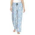 thumbnail image 1 of Xecao Rabbit And Bird for Women's Pajama Pants with Drawstring Waist and Side Pockets Lightweight Lounge Sleep Pants-X-Large, 1 of 6