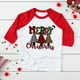thumbnail image 1 of Camiseta con estampado de Feliz Navidad para niños, camiseta navideña para niñas y niños, camisetas con mangas raglán, ropa para niños, camiseta festiva, atuendo de fiesta, 1 of 5