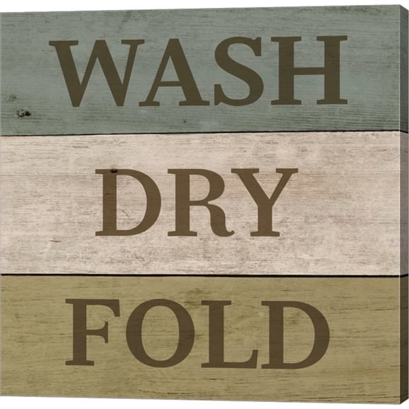 Metaverse Color Me Happy 'Wash Dry Fold Painted Wood' Canvas Art