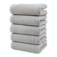 thumbnail image 2 of Face Towels, Washcloths, Bath Towels, 99 Cotton, Absorbent and Quick-dry, for Bathroom, Gym, and Travel, 5-pack, Gray, by FAJHHA, 2 of 8