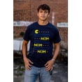 thumbnail image 4 of PACMAN Nom Nom Hungry Foodie Gamer Men's Graphic T Shirt Tees Brisco Brands S, 4 of 4