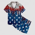 thumbnail image 5 of Kaprioy My First 4th of July Baby Girl Outfit Satin Pajama Sets Short Sleeve Button Down Sleepwear Silky Nightwear Loungewear 2 Piece PJS, 5 of 5