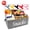 Gray, variant on Snack Organizer Basket for Pantry Countertop: Black Snack Bin Station with 5 Clips for Kitchen Home Office