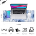 thumbnail image 5 of Long Mouse Pads for Desk,Pioneer Flower Floral Print Pattern Desk Mats on Top Of Desks, Desk Mouse Pad Extra Large with 3mm Non-Slip Base and Stitched Edge for Gaming,Office,Work,Home 31.5"x11.8", 5 of 6