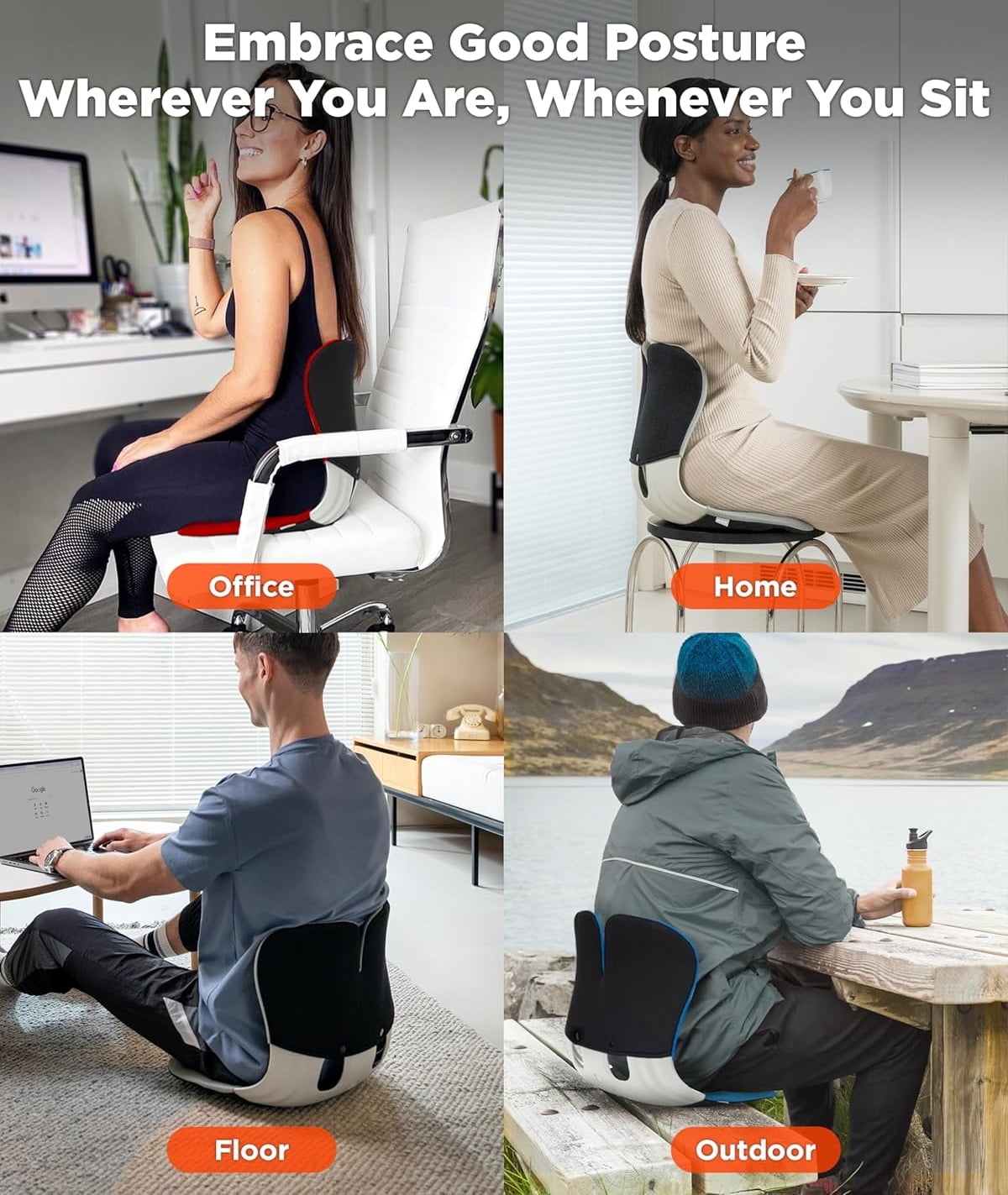 Chair Back Support Curble Chiar Teenager] Ergonomic Lower Back