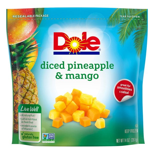 Dole® Diced Pineapple & Mango 14 oz. Pouch