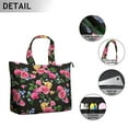 thumbnail image 3 of Flower Women's Large Weekend Travel Bag Moving Canvas Handbag Thick Double Layer Beach Weekend Travel Unisex Hospital Maternity Delivery with Toiletry Waterproof, 3 of 5