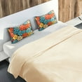 thumbnail image 5 of Yayeee Pillowcase King Size Set of 2 Satin Wrinkle Resistant Pillow Case, Blooming Flowers, 5 of 8