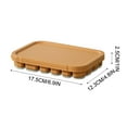 thumbnail image 3 of Tunhigl Silicone Ice Cube Tray with Lid - 22-Cell Leakproof Food-Grade Ice Maker for Home, Ice Cream & Popsicles - Durable, BPA-Free & Odor-Free Brown, 3 of 6