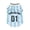 Blue, variant on FENGGHAO Green Mexico Dog Soccer Jersey, Breathable Pet Sportswear with White Striped Design, Loose Fit Athletic Shirt for Dogs and Cats