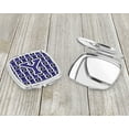 thumbnail image 3 of Letter Y Football Purple and White Compact Mirror CJ1068-YSCM, 3 of 4