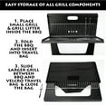 BBQ Croc 19" Portable Easy Grill, Premium Folding XGrill for