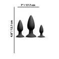 thumbnail image 5 of NS Novelties Renegade Trousse de Plug Anal en Silicone Triple Strike, 3 Pcs, Noir, 5 of 5