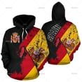 thumbnail image 3 of Sudadera con capucha con estampado de la bandera nacional de España en 3D para hombre, ropa de calle, nueva moda, jerseys de manga larga, 3 of 5