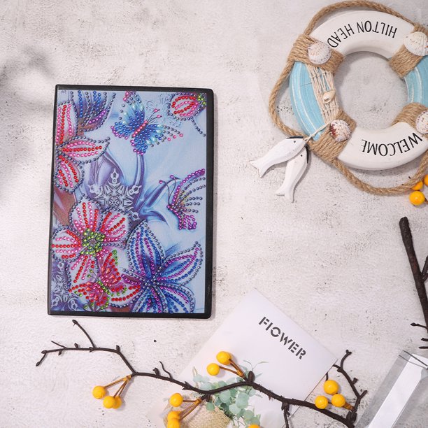 Cuadros Decorativos Bloc de notas con forma especial para manualidades libreta con tiras Ehuebsd inalámbricas A5 para diario impresión parcial pintura de diamantes manualidades