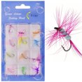 thumbnail image 4 of 12pcs/set Fly Fishing Lures Set Insects Flies Style Artificial Bait Fishing Tackle, 4 of 7