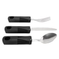 thumbnail image 3 of Weighted Utensils, Stainless Steel Hanging Hole Adaptive Utensils Fork Prevent Shaking Rounded Edges  for Elderly, 3 of 7