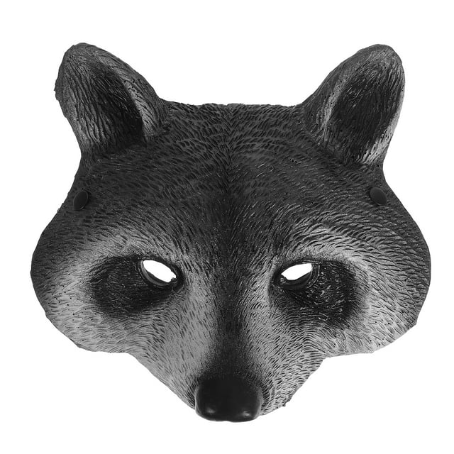 Máscara de mapache de Halloween, máscara facial realista de animal, accesorios para disfraces de carnaval, fiestas de Halloween, cosplay y mascaradas.