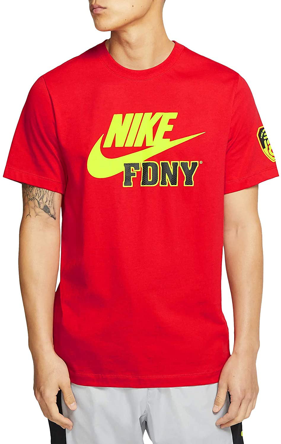 Amphibious canvas Can be calculated Nike Men's NYC FDNY Graphic Sportswear Tee (University Red, Large) -  Walmart.com