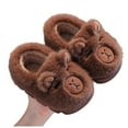 thumbnail image 4 of breaise Toddler Slippers for Girls Boys Fluffy House Shoes with Heel Cover Winter Warm Plush Cute Outdoor Shoes, 4 of 7
