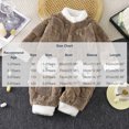 thumbnail image 3 of Maqroz Cute Girls Boys Fuzzy Fleece Snowsuit Winter Warm Romper Long Sleeve Hooded Onesie Outerwear Daily Wear Toddler Clothes with Animal Pockets, 3 of 8
