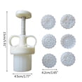 thumbnail image 5 of Whoamigo Plastic Mooncake Mold 35g Flower Stamp Cookie Cutter Mould Hand Pressure Baking Accessories Mid-Autumn Festival Kitchen Gadgets, 5 of 7