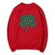 thumbnail image 3 of Ounisa St. Patrick's Day Sweatshirt for Women Clover Graphic T-Shirts Patty's Day Color Long Sleeves Tee Tops, 3 of 7