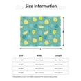 thumbnail image 2 of Throw Blanket for Couch, green Cute Lemon Yellow Super Soft Fuzzy Comfy Warm Throw Blanket, Cuteness Lightweight Cozy Plush Flannel Blanket & Throws for Sofa and Bed All Season, 2 of 5
