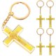thumbnail image 5 of Night Glow Cross Pendant Key Chain for Decor 5Pcs Golden Plastic Charms, 5 of 5