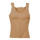 thumbnail image 1 of Jumpingount Ropa moldeadora para mujer, ropa interior térmica para mujer de clima frío, sin mangas, Color sólido, chaleco cálido, entrenador, ropa Camisetas sin mangas Café Jumpingount AP013432-04, 1 of 6