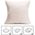 thumbnail image 5 of Nautical Coastal Throw Pillow Covers Set of 4 Ocean Theme Beach Starfish Seashell Conch Sand Dollars Linen Square Pillow Cases Outdoor Sofa Cushion Cover for Bed Living Room, 18" x 18", 5 of 5