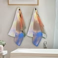 thumbnail image 3 of Summer Sea Dolphins Hand Towels 2 PCS, Beach Palm Trees Kitchen Towel Ultra Soft and Highly Absorbent,Decorative Fingertip Face Towel for Bathroom Hotel, 28.3"x14.4", 3 of 4