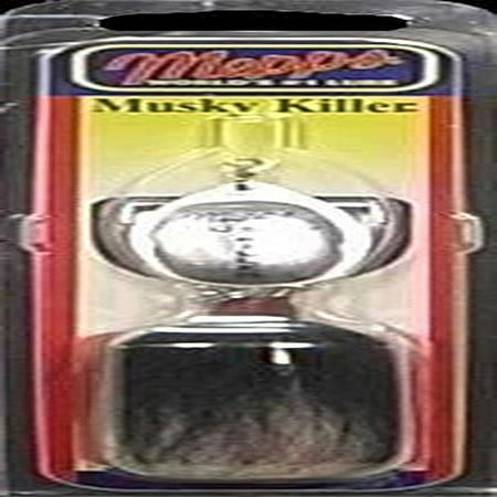 Mepp s Musky Killer Spinnerbait Silver-WHT-Tail One Size (BM S-W)