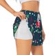 thumbnail image 1 of Balery Christmas Pantalones cortos deportivos para mujer con forro y dos bolsillos, elásticos, para entrenamiento, gimnasio, yoga-Medium, 1 of 7