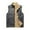 Grey, variant on Jackets for Men,Padded PU Leather Vest Men's Outdoor Sports Warm Undershirt Shoulders Workwear Pocket Vest Jacket,Winter Coats for Men,Size:XXL