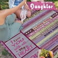 thumbnail image 4 of Daughter Gift from Mom, to My Daughter Blanket, Daughter Blanket from Mom, Birthday Gifts for Daughter, Daughter Birthday Gifts Ideas,Gifts for Daughters from Mothers Throw Blankets 60"X50", 4 of 6