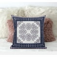 thumbnail image 3 of Window Wreath Palace Suede Zippered Pillow W Insert in Cream Red Blue 18 x 18, 3 of 4