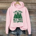 thumbnail image 2 of Sweatshirts Hoodies for Women Pullover Crewneck Christmas Long Sleeve Winter Fall Clothes I Like Them Real ThickSprucey Letter Print Casual Sweaters, 2 of 3