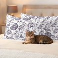 thumbnail image 3 of Farmhouse Spring Outdoor Waterproof Pillow Covers, Fruit Plant Leaf Flower Dark Purple Decorative Rectangle Throw Pillowcase Sofa Cushion Sham for Patio/Couch/Chair, 20"x12" 2 Pack, 3 of 8