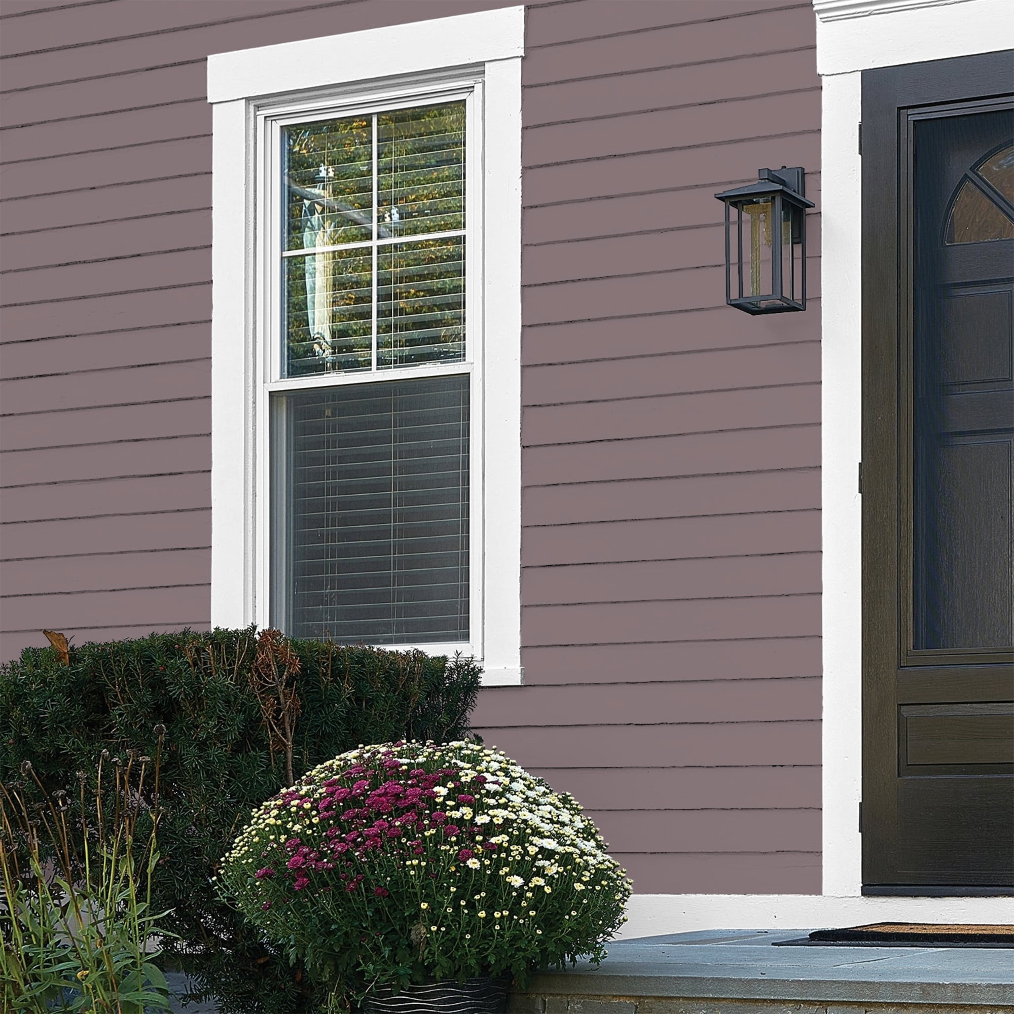 Glidden One Coat Choo Choo / Purple Flat Exterior Paint with Primer, 1 Gallon