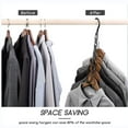 thumbnail image 6 of Simperf 10 Pack Black Magic Space Saving Hangers, Premium Smart Hanger Hooks with 5 Holes for Heavy Clothes, Closet Organizers and Storage, College Dorm Room Essentials, 6 of 8