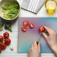 thumbnail image 3 of Pastel Cutting Board, Abstract Blurry Colors Composition Daydream Fantasy Miscellaneous, Decorative Tempered Glass Cutting and Serving Board, Large Size, Aqua Peach Pink, by Ambesonne, 3 of 5