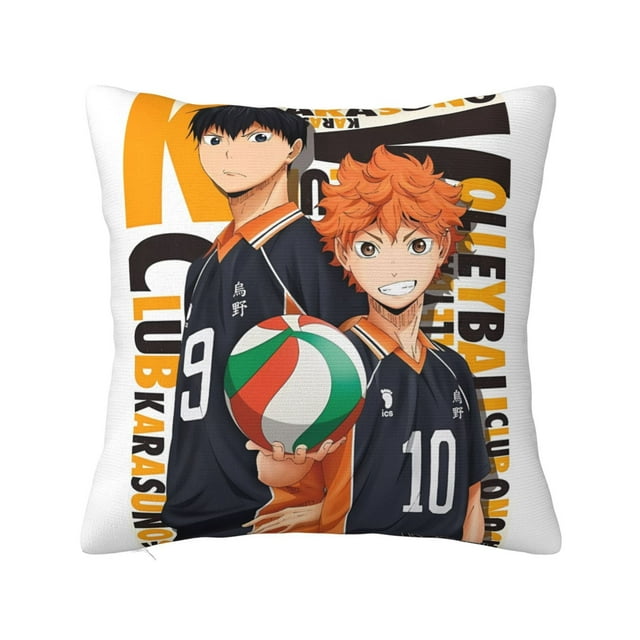 Funda de almohada supersuave Haikyuu con cremallera para dormitorio, sofá, sillón, fundas de almohada mullidas y acogedoras para todas las estaciones, almohada cuadrada