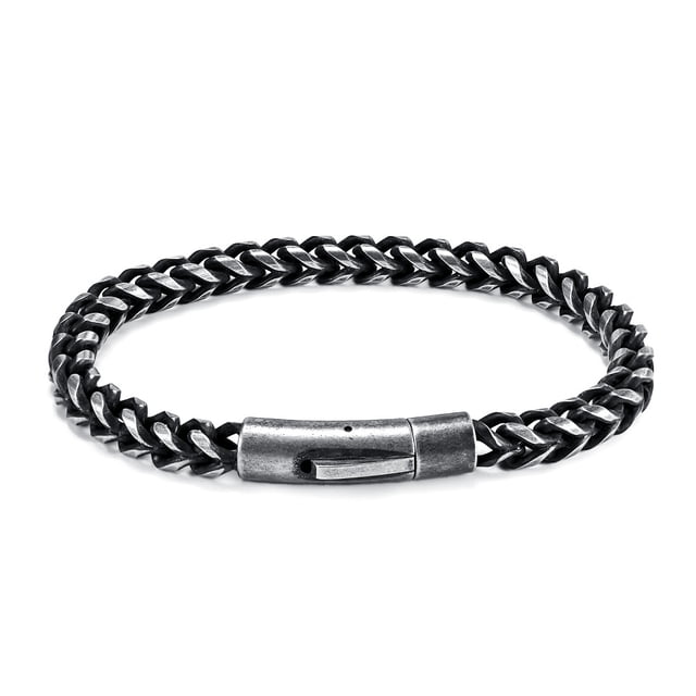 Pulsera vintage de acero inoxidable para hombre